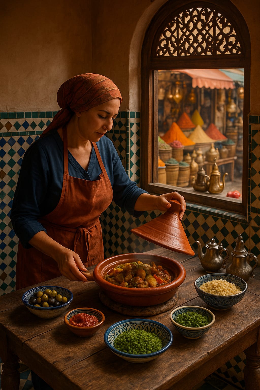 Clase de cocina marroquí en Marrakech